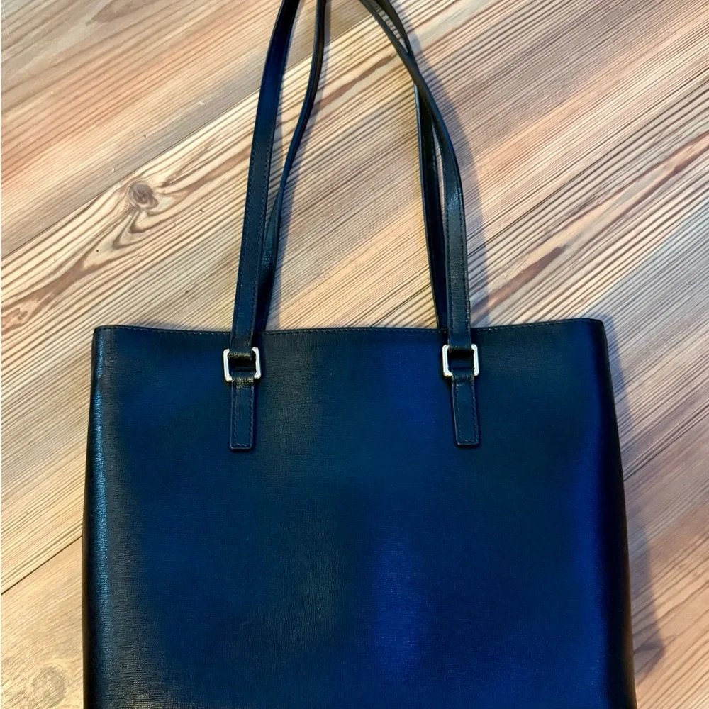 Dooney & Bourke Black Leather Tote - Picture 7 of 12